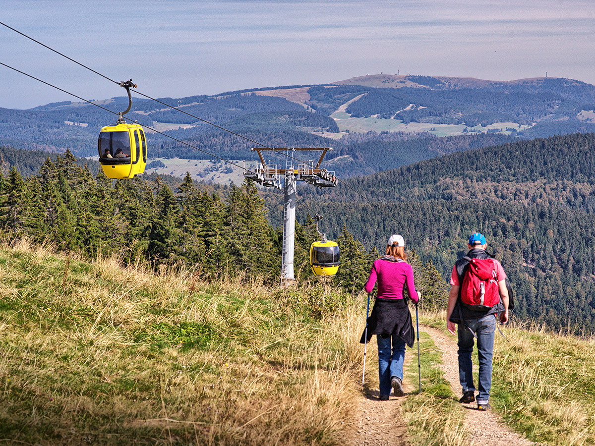 Seilbahn auf den Belchengipfel